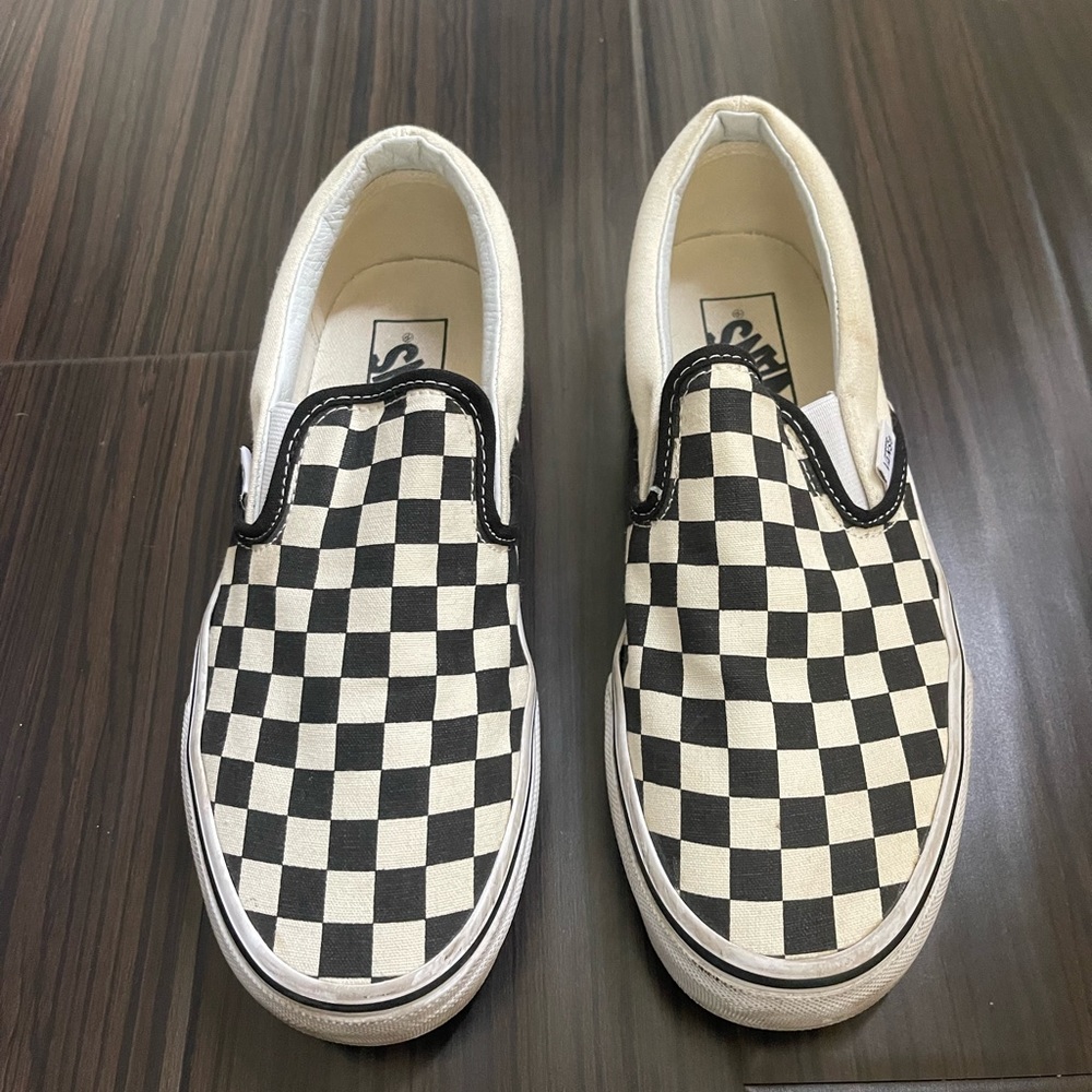 - Vans Checkerboard Slip Ons